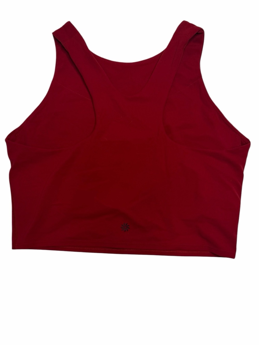 Athleta Conscious Crop Bra Tank Top Red Women’s Size Medium Built-In Bra - Picture 3 of 4